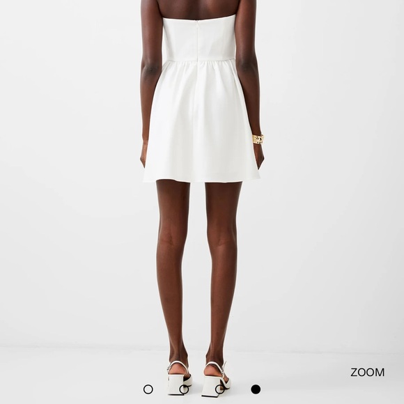 French connection, Whisper strapless peplum dress - Picture 4 of 6